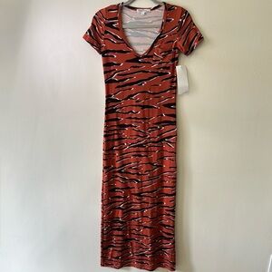 Velvet Torch Animal Print Maxi Dress NWT